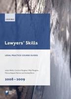 Lawyers' Skills 2008-2009