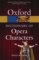 A Dictionary of Opera Characters