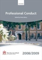 Professional Conduct 2008-2009