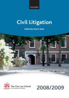 Civil Litigation 2008-2009