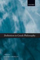 Definition in Greek Philosophy