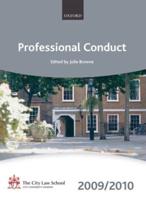 Professional Conduct 2009-2010