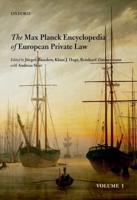 The Max Planck Encyclopedia of European Private Law