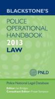 Blackstone's Police Operational Handbook 2013