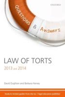 Law of Torts, 2013 and 2014