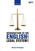 Introduction to the English Legal System, 2013-2014