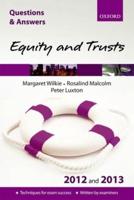 Equity and Trusts, 2012 and 2013