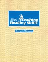 A Short Course in Teaching Reading Skills