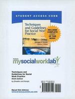 MyLab Social Work With Pearson eText -- Standalone Access Card -- For Techniques and Guidelines for Social Work