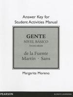 Answer Key for Student Activities Manual for Gente