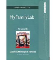 NEW MyLab Sociology Student Access Code Card for Exploring Marriages and Families (Standalone)