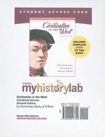 MyLab History With Pearson eText -- Standalone Access Card -- For Civilization in the West, Combined Volume