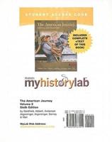 MyLab History With Pearson eText -- Standalone Access Card -- For the American Journey Volume 2