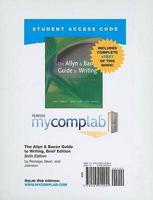 MyLab Composition With Pearson eText -- Standalone Access Card -- For The Allyn & Bacon Guide to Writing, Brief Edition