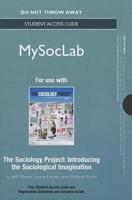 NEW MyLab Sociology Without Pearson eText -- Standalone Access Card -- For The Sociology Project
