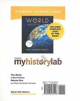 MyLab History With Pearson eText -- Standalone Access Card -- For The World