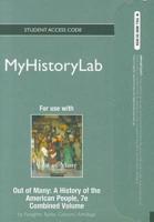 NEW MyLab History -- Standalone Access Card -- For Out of Many