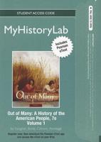 NEW MyLab History With Pearson eText -- Standalone Access Card -- For Out of Many