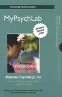 NEW MyLab Psychology With Peason eText -- Standalone Access Card -- For Abnormal Psychology