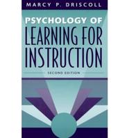 Psychology of Learning for Instruction