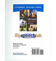 MyLab Speech -- Standalone Access Card -- For Public Speaking
