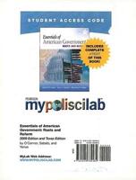 MyLab Political Science With Pearson eText -- Standalone Access Card -- For Essentials of American Government