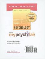MyLab Psychology With Pearson eText Student Access Code Card for Abnormal Psychology (Standalone)