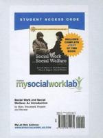MyLab Social Work With Pearson eText -- Standalone Access Card -- For Social Work and Social Welfare