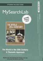 The MyLab Search With Pearson eText -- Standalone Access Card -- For World in the 20th Century