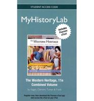 NEW MyLab History With Pearson eText -- Standalone Access Card -- For The Western Heritage