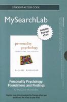 MyLab Search With Pearson eText -- Standalone Access Card -- For Personality Psychology