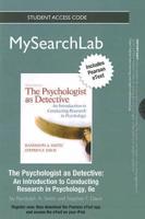 The MyLab Search With Pearson eText -- Standalone Access Card -- For Psychologist as Detective