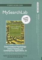 MyLab Search With Pearson eText -- Standalone Access Card -- For Cross-Cultural Psychology