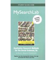 MyLab Search With Pearson eText -- Standalone Access Card -- For Qualitative Research Methods for the Social Sciences