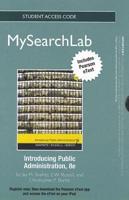 MySearchLab With eText -- Standalone Access Card -- For Introducing Public Administration