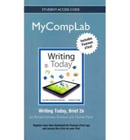 NEW MyLab Composition With Pearson eText -- Standalone Access Card -- For Writing Today, Brief Edition