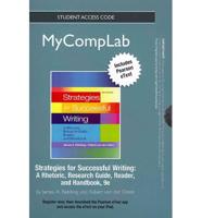 NEW MyLab Composition With Pearson eText -- Standalone Access Card -- For Strategies for Successful Writing