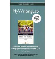 NEW MyLab Writing With Pearson eText -- Standalone Access Card -- For Steps for Writers
