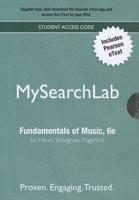 MyLab Search With Pearson eText -- Valuepack Access Card -- For Fundamentals of Music