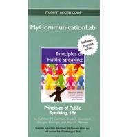 NEW MyLab Communication With Pearson eText -- Standalone Access Card -- For Principles of Public Speaking