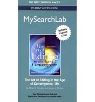 MyLab Search With Pearson eText -- Standalone Access Card -- For The Art of Editing