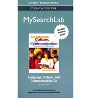 MyLab Search With Pearson eText -- Standalone Access Card -- For Language, Culture and Communication
