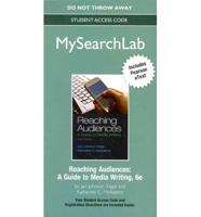 NEW MySearch Lab With Pearson eText -- Standalone Access Card -- For Reaching Audiences