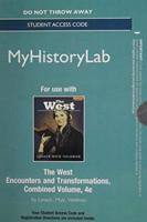 NEW MyLab History Without Pearson eText -- Standalone Access Card -- For The West