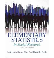 Elementary Statistics in Social Research Plus MySearchLab With Pearson eText -- Access Card Package