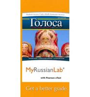 MyLab Russian With Pearson eText -- Access Card -- For Golosa