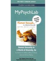 NEW MyLab Psychology With Pearson eText -- Standalone Access Card -- For Human Sexuality in a World of Diversity