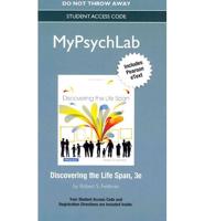 NEW MyLab Psychology With Pearson eText -- Standalone Access Card -- For Discovering the Life Span