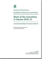 Work of the Committee in Session 2010-12
