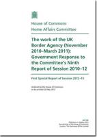 The Work of the UK Border Agency (November 2010 - March 2011)